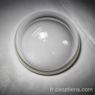 120 mm dia. Dôme en verre revêtu à l&#39;intérieur